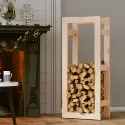 vidaXL Tilbehør Til Brændeovne & Pejse^brændestativ 41x25x100 cm massivt fyrretræ - Brændekurve – tilbehør