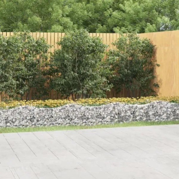 vidaXL Krukker & Plantebeholdere^buet gabion-højbed 600x50x50 cm galvaniseret jern - Plantekrukker
