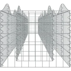 vidaXL Krukker & Plantebeholdere^buet gabion-højbed 600x50x50 cm galvaniseret jern - Plantekrukker