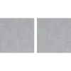 Discount Checker plader 2 pcs Sølv 30 x 30 cm Aluminium Havedekorationer