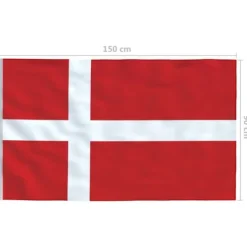 vidaXL Flag & Vindposer^det danske flag 90x150 cm - Flag & vimpler