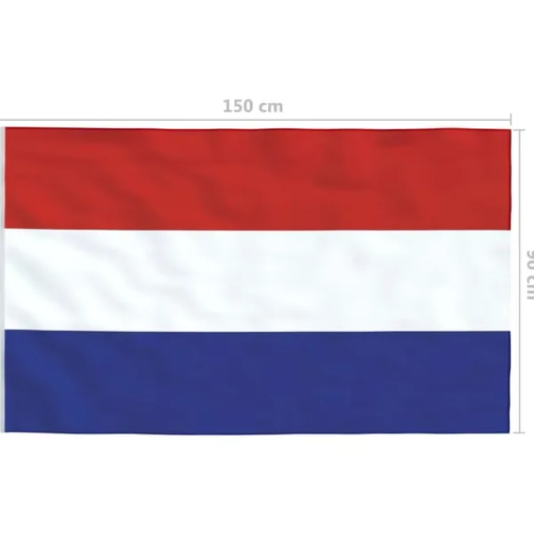 vidaXL Flag & Vindposer^det hollandske flag 90x150 cm
