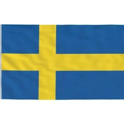 vidaXL Flag & Vindposer^det svenske flag 90x150 cm