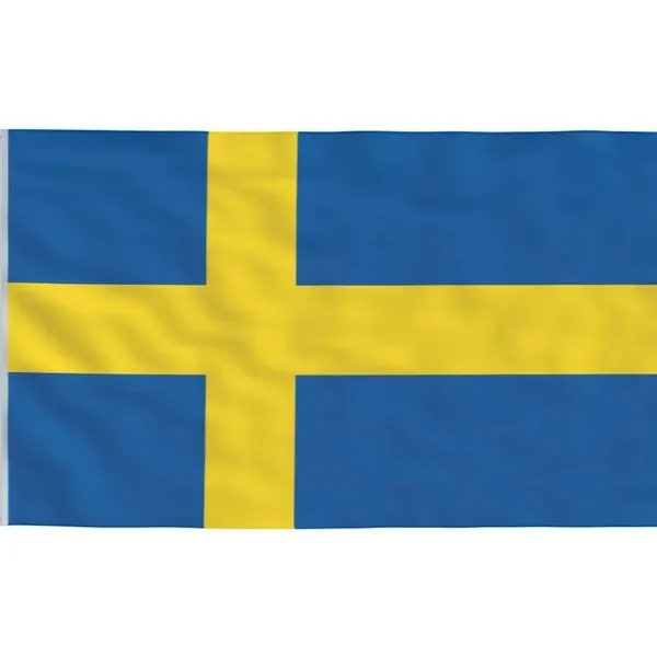 vidaXL Flag & Vindposer^det svenske flag 90x150 cm