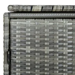 vidaXL Skure, Garager & Carports^dobbelt skraldespandsskjuler 148x77x111 cm polyrattan grå - Skure & Redskabsskure