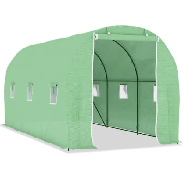 vidaXL Drivhus^drivhus 9 m² 4,5x2x2 m - Drivhuse