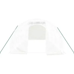 vidaXL Drivhus^drivhus med stålstel 18 m² 6x3x2 m hvid - Drivhuse