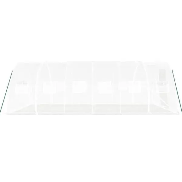 vidaXL Drivhus^drivhus med stålstel 18 m² 6x3x2 m hvid - Drivhuse