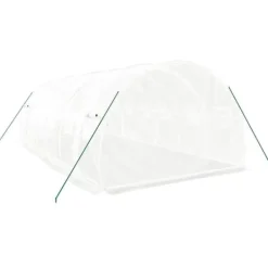 vidaXL Drivhus^drivhus med stålstel 18 m² 6x3x2 m hvid - Drivhuse