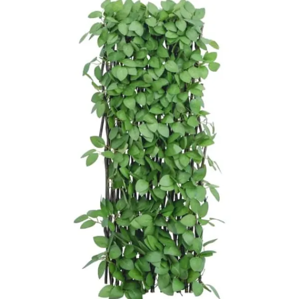 Best espalier med kunstig vedbend 180x65 cm udvidelig grøn - Havehegn Buer, Spalier, Lysthuse Uden Tag