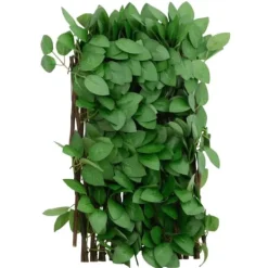New espalier med kunstig vedbend 180x30 cm udvidelig grøn - Havehegn Buer, Spalier, Lysthuse Uden Tag
