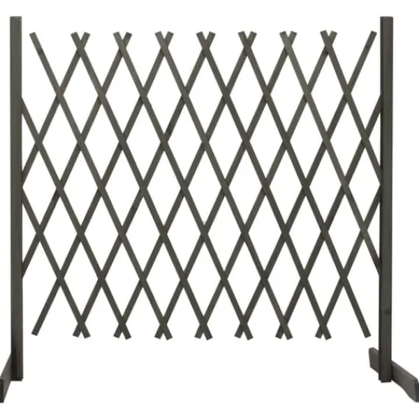 Discount espalier til haven 180x100 cm massivt fyrretræ grå - Havehegn Buer, Spalier, Lysthuse Uden Tag