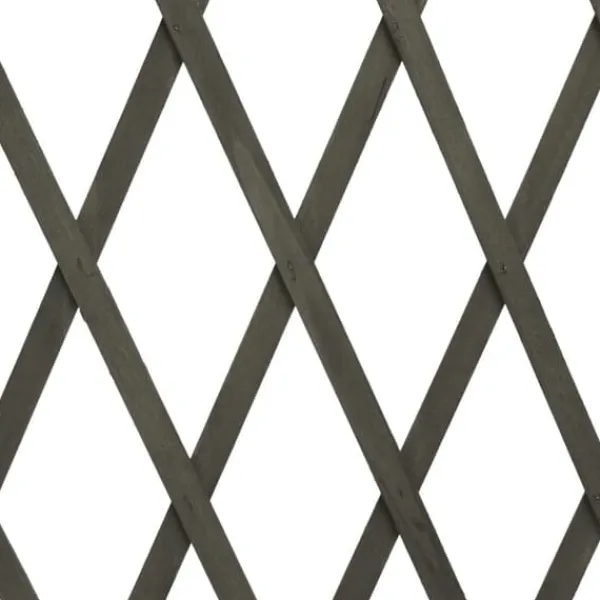 Discount espalier til haven 180x100 cm massivt fyrretræ grå - Havehegn Buer, Spalier, Lysthuse Uden Tag