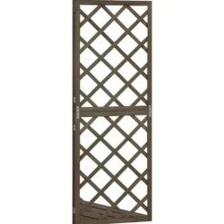 Best espalier til hjørne 50x50x145 cm massivt grantræ grå - Havebuer, espalierer & pergolaer Buer, Spalier, Lysthuse Uden Tag