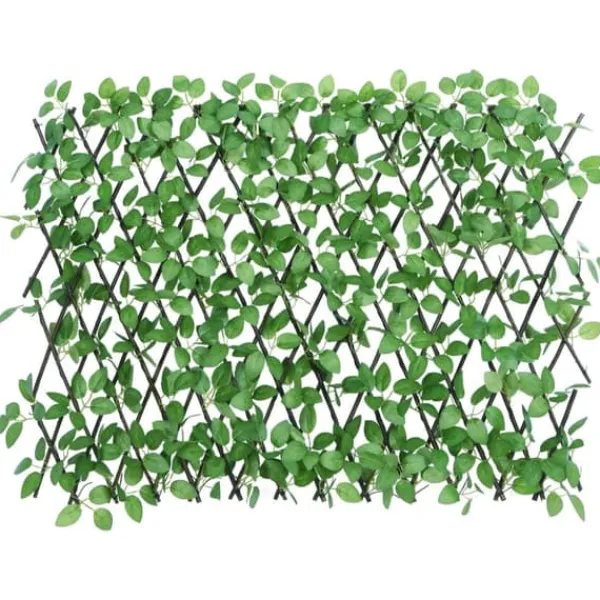 vidaXL Buer, Spalier, Lysthuse Uden Tag^espalierer med kunstig vedbend 5 stk. 180x65 cm udvidelig grøn - Havehegn