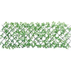 vidaXL Buer, Spalier, Lysthuse Uden Tag^espalierer med kunstig vedbend 5 stk. 180x65 cm udvidelig grøn - Havehegn