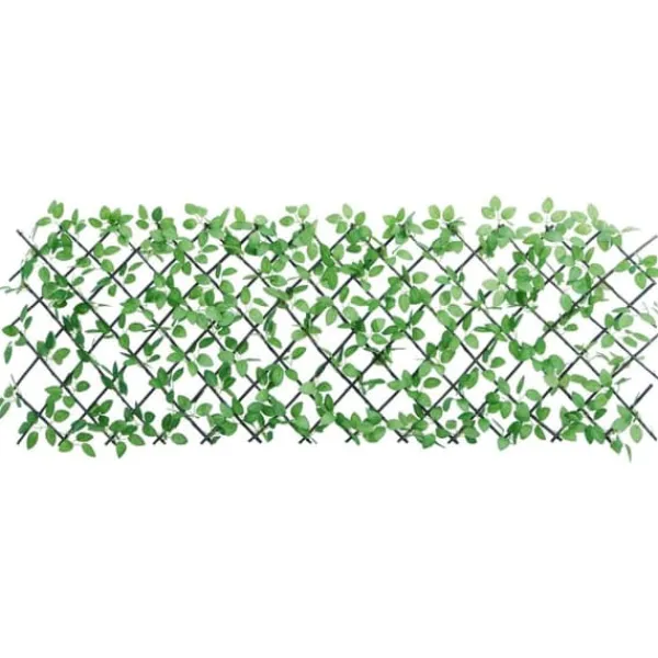 vidaXL Buer, Spalier, Lysthuse Uden Tag^espalierer med kunstig vedbend 5 stk. 180x65 cm udvidelig grøn - Havehegn