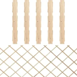 New espalierhegn 5 stk. 180x80 cm massivt fyrretræ - Havehegn Buer, Spalier, Lysthuse Uden Tag