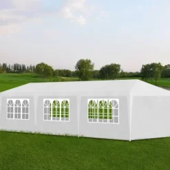 Outlet festtelt 3 x 9 m hvid - Festtelte & havepavilloner Telte & Lysthuse