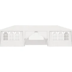 vidaXL Telte & Lysthuse^festtelt med sidevægge 4x9 m 90 g/m² hvid - Festtelte & havepavilloner