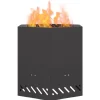 New Fire Pit Black 48 x 48 x 51 cm Cold-rolled steel Pejse