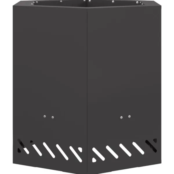 New Fire Pit Black 48 x 48 x 51 cm Cold-rolled steel Pejse