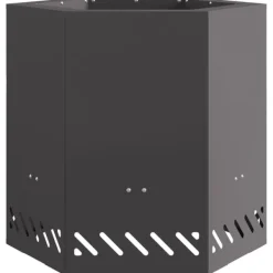New Fire Pit Black 48 x 48 x 51 cm Cold-rolled steel Pejse