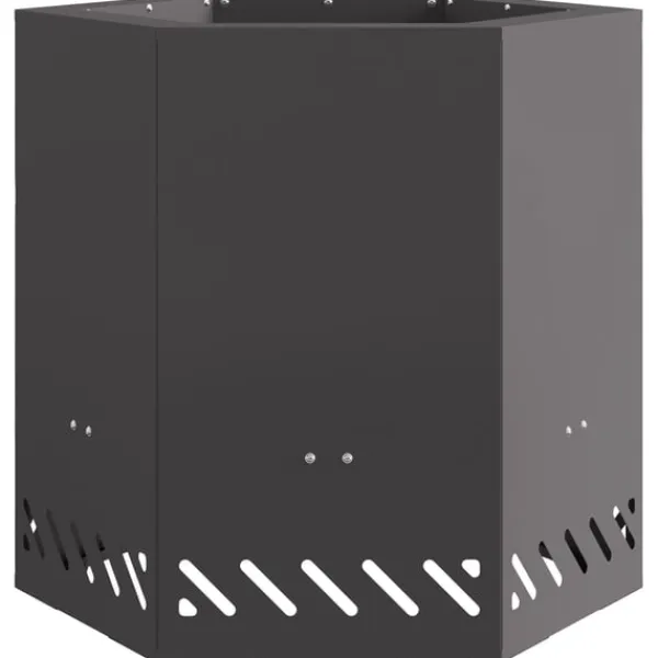 New Fire Pit Black 48 x 48 x 51 cm Cold-rolled steel Pejse
