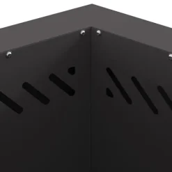 New Fire Pit Black 48 x 48 x 51 cm Cold-rolled steel Pejse