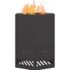 Online Fire Pit Black 38 x 38 x 51 cm Cold-rolled steel Pejse