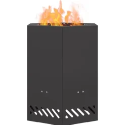 Online Fire Pit Black 38 x 38 x 51 cm Cold-rolled steel Pejse
