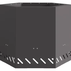 Best Fire Pit Black 58 x 58 x 51 cm Cold-rolled steel Pejse