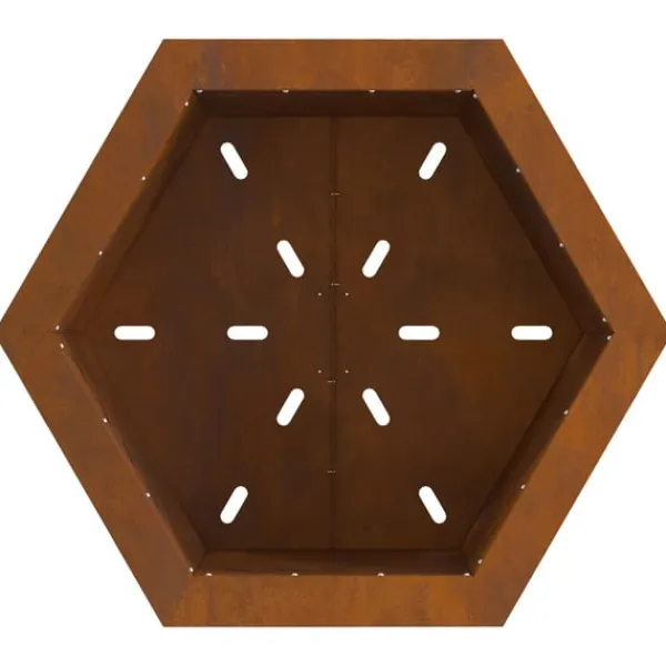 Fire Pit Brown 58 x 58 x 51 cm Weathering steel Pejse