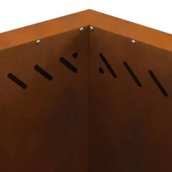 Fire Pit Brown 58 x 58 x 51 cm Weathering steel Pejse