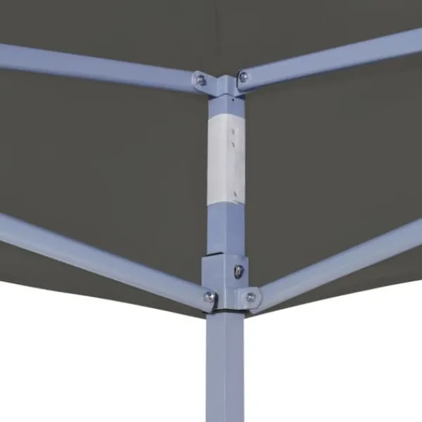vidaXL Telte & Lysthuse^foldbart festtelt 2 x 2 m stål antracitgrå - Festtelte & havepavilloner