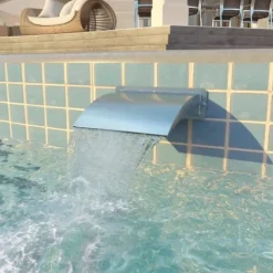 Clearance fontæne til svømmebassin rustfrit stål 30x9x26 cm sølv - Fontæner Pool- & Spatilbehør