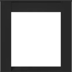 vidaXL Pejse^forsats til pejs 100x20x100 cm konstrueret træ sort