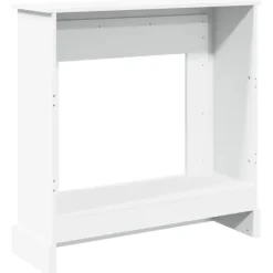 vidaXL Pejse^forsats til pejs 90x30x90 cm konstrueret træ hvid