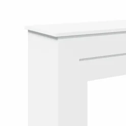 vidaXL Pejse^forsats til pejs 90x30x90 cm konstrueret træ hvid