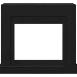 vidaXL Pejse^forsats til pejs 100x30x87,5 cm konstrueret træ sort-eg