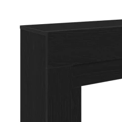 vidaXL Pejse^forsats til pejs 100x30x87,5 cm konstrueret træ sort-eg