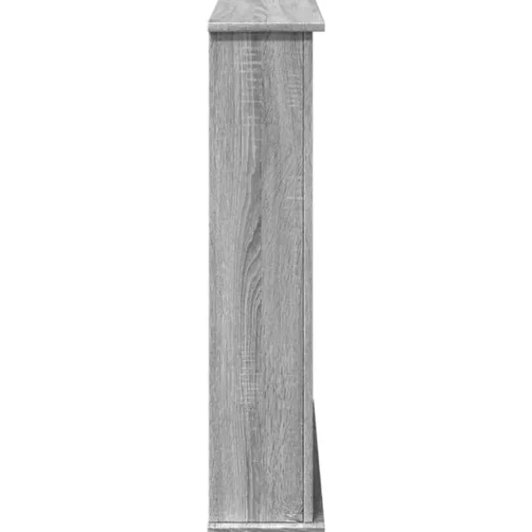 Best forsats til pejs 75x20x87,5 cm konstrueret træ grå sonoma-eg Pejse