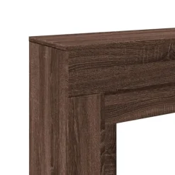 forsats til pejs 100x30x87,5 cm konstrueret træ brun egetræ Pejse