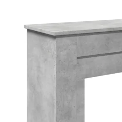 vidaXL Pejse^forsats til pejs 90x30x90 cm konstrueret træ betongrå