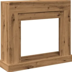 vidaXL Pejse^forsats til pejs 100x30x87,5 cm konstrueret træ kunsteg