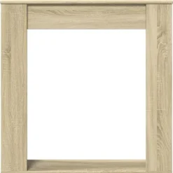 Clearance forsats til pejs 100x20x100 cm konstrueret træ sonoma-eg Pejse