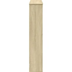 Clearance forsats til pejs 100x20x100 cm konstrueret træ sonoma-eg Pejse
