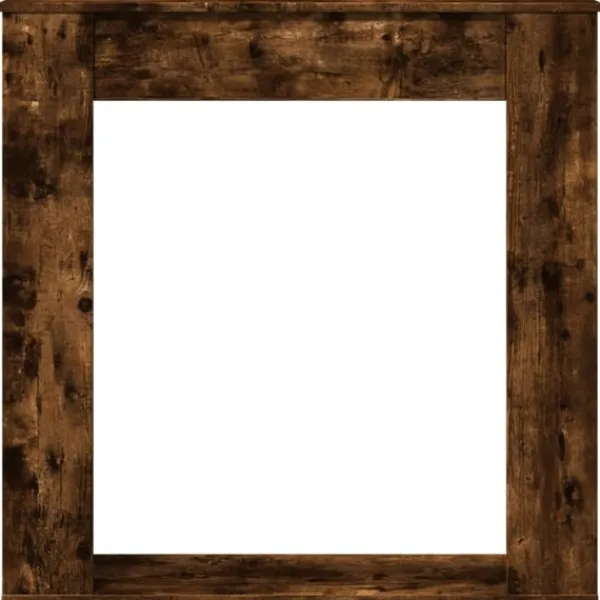 Best forsats til pejs 100x20x100 cm konstrueret træ røget eg Pejse