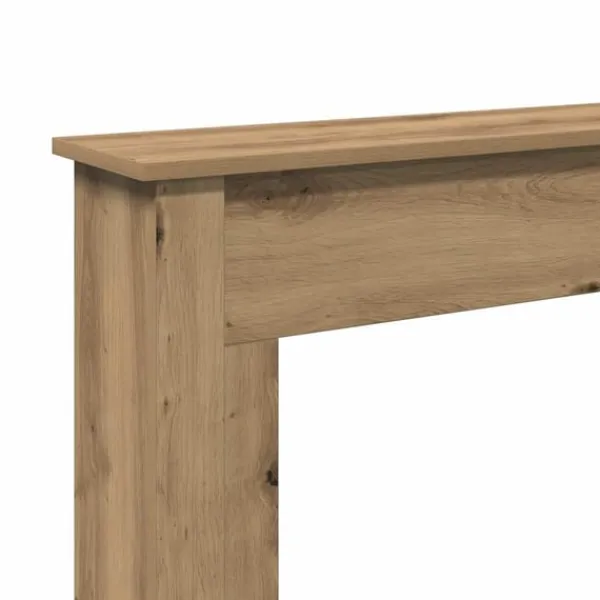 vidaXL Pejse^forsats til pejs 75x20x87,5 cm konstrueret træ kunsteg