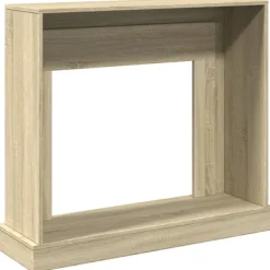 Outlet forsats til pejs 100x30x87,5 cm konstrueret træ sonoma-eg Pejse